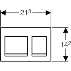 Kumanda Kapağı Alpha 15-2 K Parlak Krom 115.045.21.1