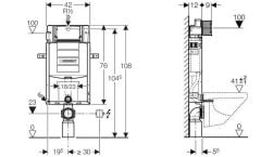Sigma Gömme Rezervuar Tuğla Duvar İçin 12 cm 110.340.00.5