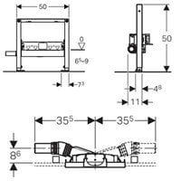Duvar Duş Süzgeci Alçıpan Duvar İçin 111.593.00.1