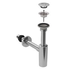 Lavabo Sifonu T Tipi Süzgeç+Süzgeç Kapağı 151.020.21.1