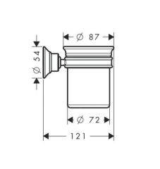 Montreux Diş Fırçalık Krom 42134000