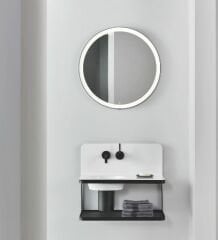 Yuvarlak  Ayna, Aydınlatmalı, Alüminyum Çerçeve, 600 mm 6744001899