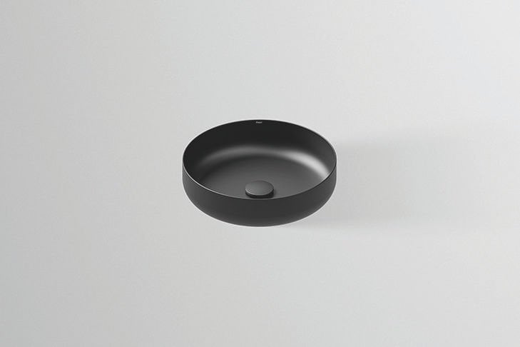 Tezgah Üstü Yuvarlak Lavabo ø 400mm, Mat Siyah 3509000240