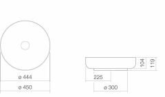Çanak Lavabo Ø 450 Koyu Yeşil 3902000091