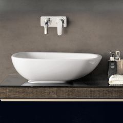 CITTERIO/  Lavabo, Tezgah Üstü, Taşma Delikli 560X400mm Beyaz-123655