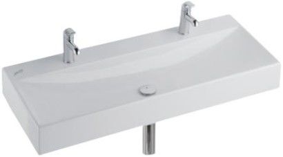 Xeno/ Lavabo, İki Bataraya Delikli, Taşma  Deliksiz 1200x475 mm Beyaz-126225