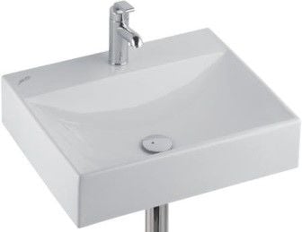 Xeno/Lavabo, Batarya Delikli,  Taşma Kanal Deliksiz 600x475mm Beyaz-126560