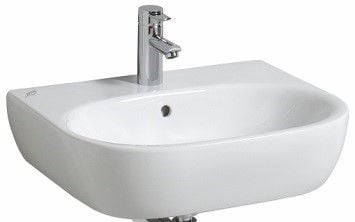 4U/ Lavabo, Batarya ve Taşma Delikli 650x475 mm Beyaz-223465