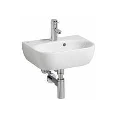 4U/ Lavabo, Batarya ve Taşma Delikli 450x330 mm Beyaz-273445