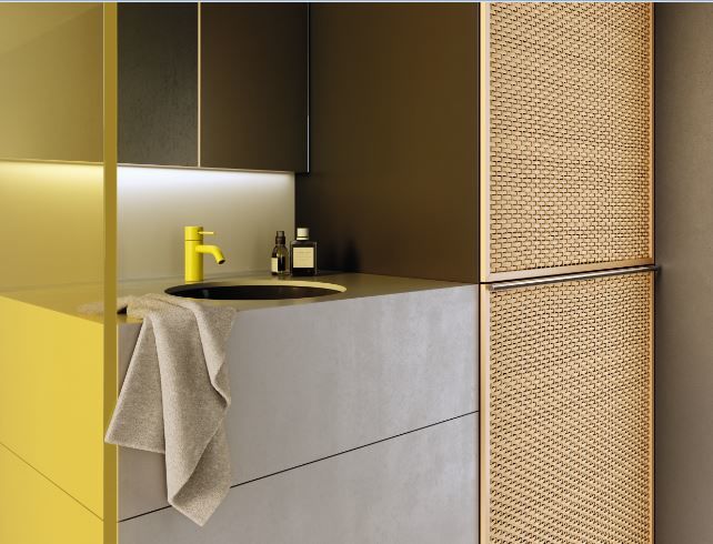 Meta Tek Delikli Lavabo Bataryası, Sarı 33525660-59