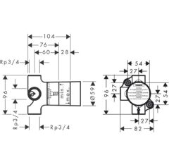 Trio Universal Ankastre Açma Kapama ve Yönlendirme Valfi  (İç Set) 15981180