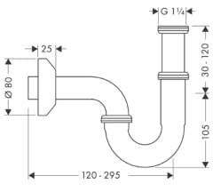 Lavabo Sifonu S Krom 53010000