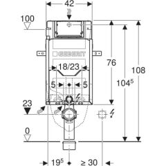 Sigma Gömme Rezervuar  12 cm -Kombifix (Tuğla Duvar) 110.350.00.5