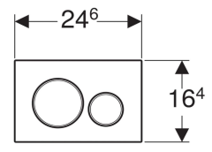 Kumanda Kapağı Sigma 20 Çift Basmalı Parlak/Mat/Parlak 115.882.KH.1