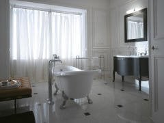 İtalyan Paestum Klasik Küvet Krom Ayaklı/Beyaz- PA100