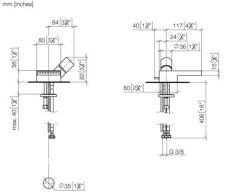 Dornbracht Deque Tek kumandalı Lavabo Armatürü Perlatörlü   Krom - 33500740-00