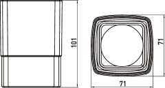 Emco Loft Tezgah Üstü Diş Fırçalık 52013900