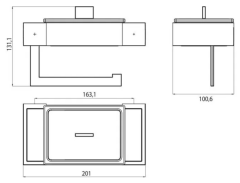 Emco Liaison Duvara Monte Mendil Kutulu Tuvalet Kağıtlık ( Krom ) 170000101