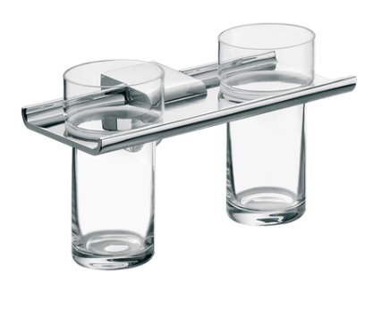 Emco Mundo Duvara Monte İkili Diş Fırçalık (Krom) 332500100