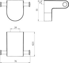 Emco Mundo Duvara Monte Askılık (Krom) (337500102)