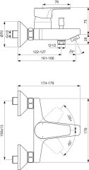 Ideal Standard Esla Banyo Bataryası (Krom) BC229AA